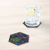 Brain Melt Square Paper Untersetzer (Vor Ort)