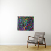 Brain Melt Tapestry Wandteppich (Beispiel (Horizontal))