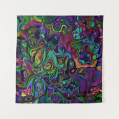 Brain Melt Tapestry Wandteppich (Vorderseite)