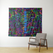 Brain Melt Tapestry Wandteppich (Beispiel (Horizontal))