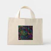 Brain Melt Tote Bag Mini Stoffbeutel (Rückseite)