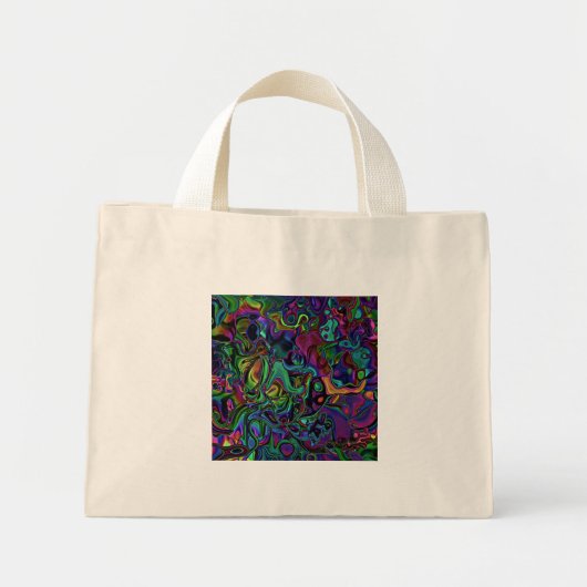 Brain Melt Tote Bag Mini Stoffbeutel (Vorne)