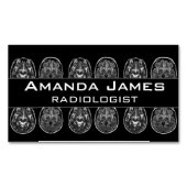 Brain Mri Scan Magnetische Visitenkarte (Vorderseite)