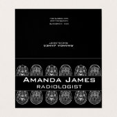 Brain Mri Scan Visitenkarten (Außenseite Aufgefaltet)