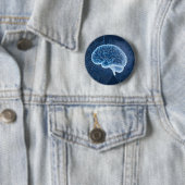 Brain Network Illustration - Neuronales Netzwerk Button (Beispiel)