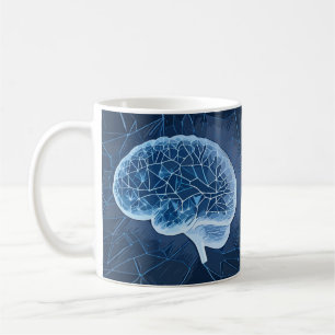 Brain Network Illustration - Neuronales Netzwerk Kaffeetasse