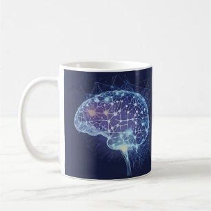 Brain Network Illustration - Neuronales Netzwerk Kaffeetasse