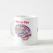 Brain on Fire AE Awareness Month 2023 Tasse (Vorderseite Links)