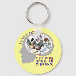 Brain On Pigeons Schlüsselanhänger