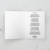 Brain Operation Dented Halo Poem Card Dankeskarte (Innenseite)