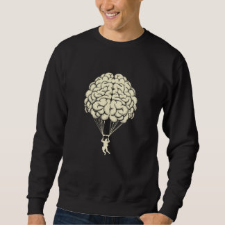 Brain Parachute Skydiving Parachuting Skydiver Sweatshirt