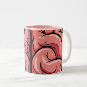 Brain Pattern Coffee Mug Zweifarbige Tasse (VorderseiteRechts)