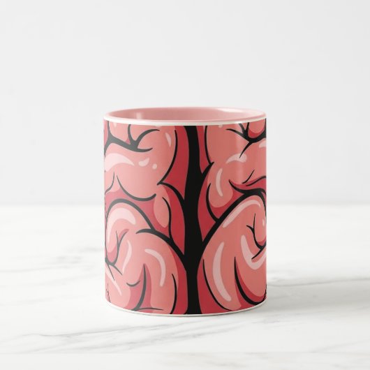 Brain Pattern Coffee Mug Zweifarbige Tasse (Mittel)