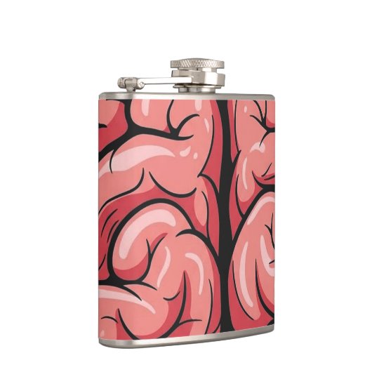 Brain Pattern Flask Flachmann (Rechts)