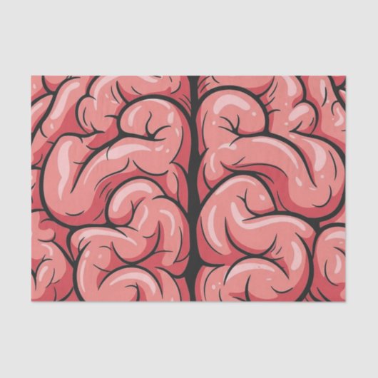 Brain Pattern Tissue Paper Seidenpapier (Vorderseite)