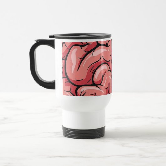 Brain Pattern Travel/Commuter Mug Reisebecher (Links)