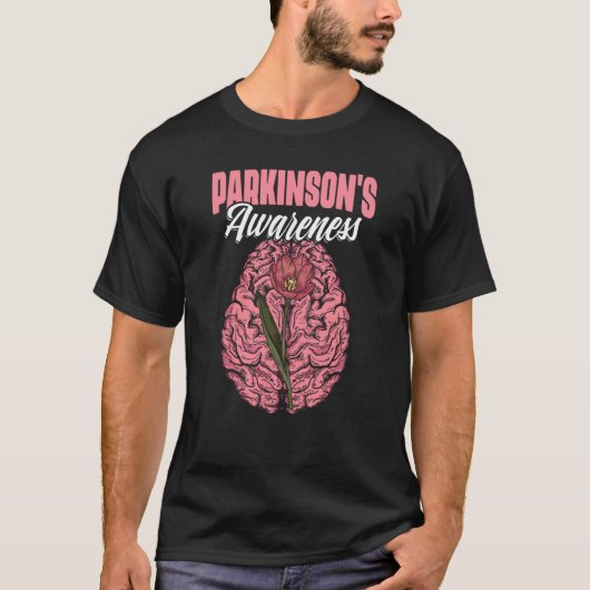 Brain PD Patients Tulips Parkinson's Disease Warri T-Shirt (Vorderseite)