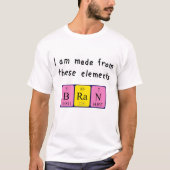 Brain Periodenname Shirt (Vorderseite)