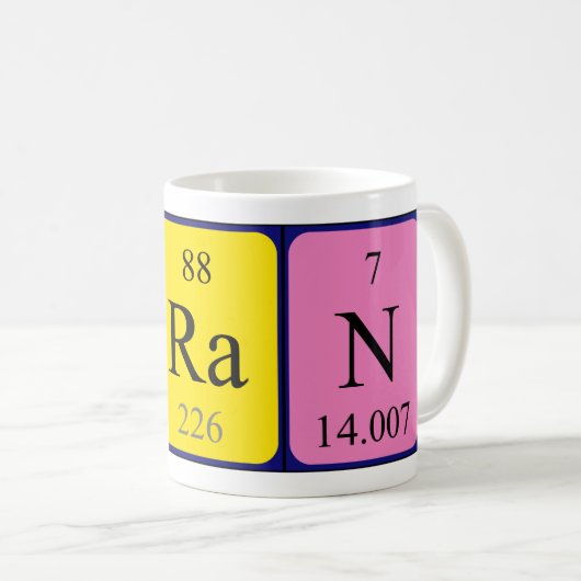 Brain Periodenname Tasse (VorderseiteRechts)