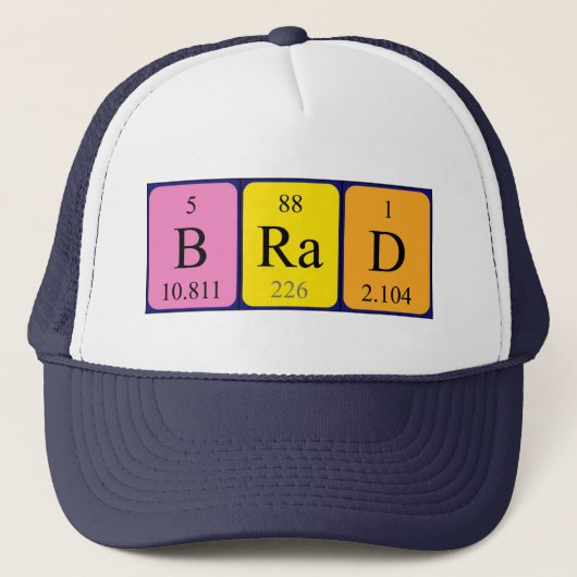 Brain Periodenname Truckerkappe (Vorderseite)