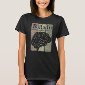 Brain Periodic Table Elements Neurologist Retro Ne T-Shirt (Vorderseite)
