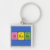 Brain periodic table name keyring schlüsselanhänger (Vorne)