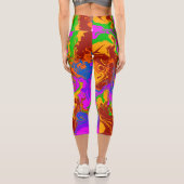 Brain Porridge in Abstrakt Capri Leggings (Rückseite)