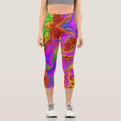 Brain Porridge in Abstrakt Capri Leggings (Vorderseite)