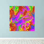 Brain Porridge in Abstrakt Leinwanddruck (Insitu (Holzboden))