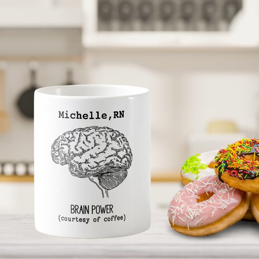 Brain Power Courtesy der Kaffee-Tasse Kaffeetasse