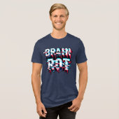 Brain Rot | Glitchcore Digitale Verzerrungskunst Tri-Blend Shirt (Vorderseite voll)