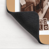 Brain Rotting Fun Funny Retro Foto Slogan Mousepad (Ecke)