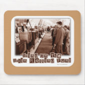 Brain Rotting Fun Funny Retro Foto Slogan Mousepad (Vorne)