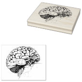 Brain Rubber Briefmarke Gummistempel (Stempel)
