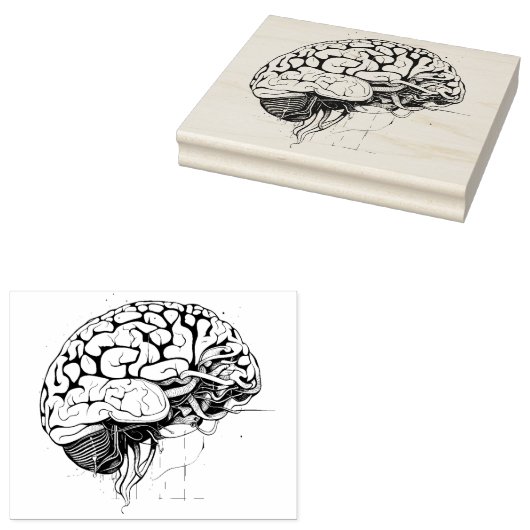 Brain Rubber Briefmarke Gummistempel (Stempel)