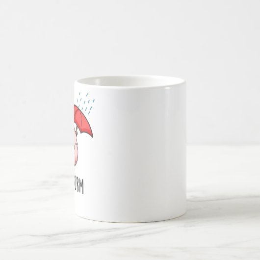 Brain Storm Funny Anatomy Pun Kaffeetasse (Mittel)
