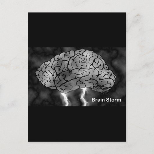 Brain Storm Postkarte (Vorderseite)