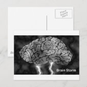 Brain Storm Postkarte (Vorne/Hinten)