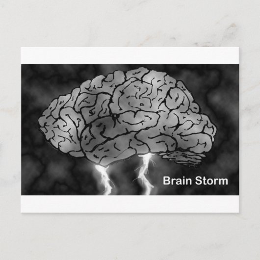 Brain Storm Postkarte (Vorderseite)