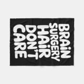 Brain Surgery Recovery Art For Men Women St Brain Fleecedecke (Vorderseite (Horizontal))