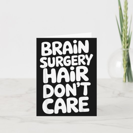 Brain Surgery Recovery Art For Men Women St Brain Karte (Vorderseite)
