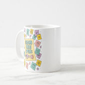 Brain Tabs Open Funny ADHD Design Kaffeetasse (Vorderseite Links)