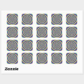 Brain Teaser Quadratischer Aufkleber (Blatt)