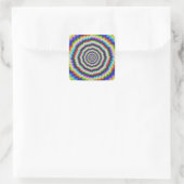 Brain Teaser Quadratischer Aufkleber (Tasche)