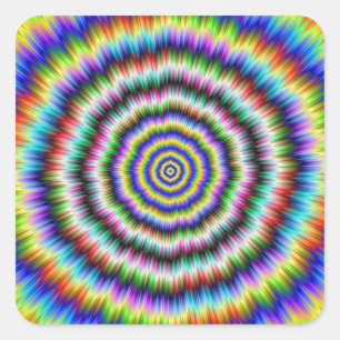 Brain Teaser Quadratischer Aufkleber