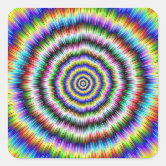 Brain Teaser Quadratischer Aufkleber (Vorderseite)