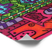 Brain Terrain #36 Abstrakt Art Mini Poster (Ecke)