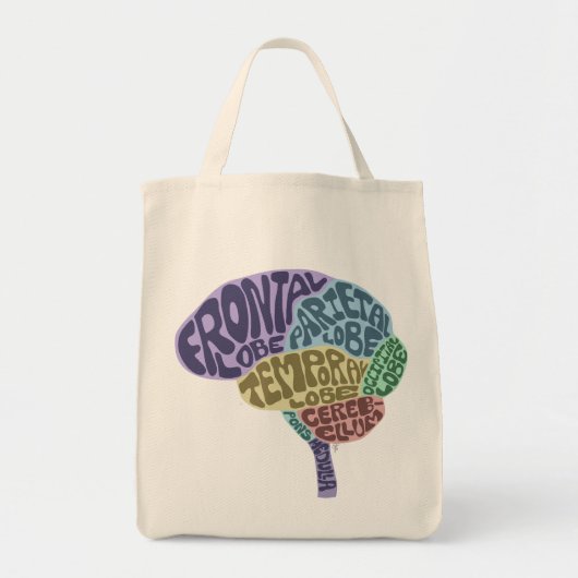 Brain Tote Bag Tragetasche (Vorne)