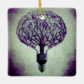 Brain Tree Lightbulb Keramikornament (Vorderseite)