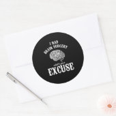 Brain Tumor Awareness Gift I Had Brain Surgery Wha Runder Aufkleber (Umschlag)